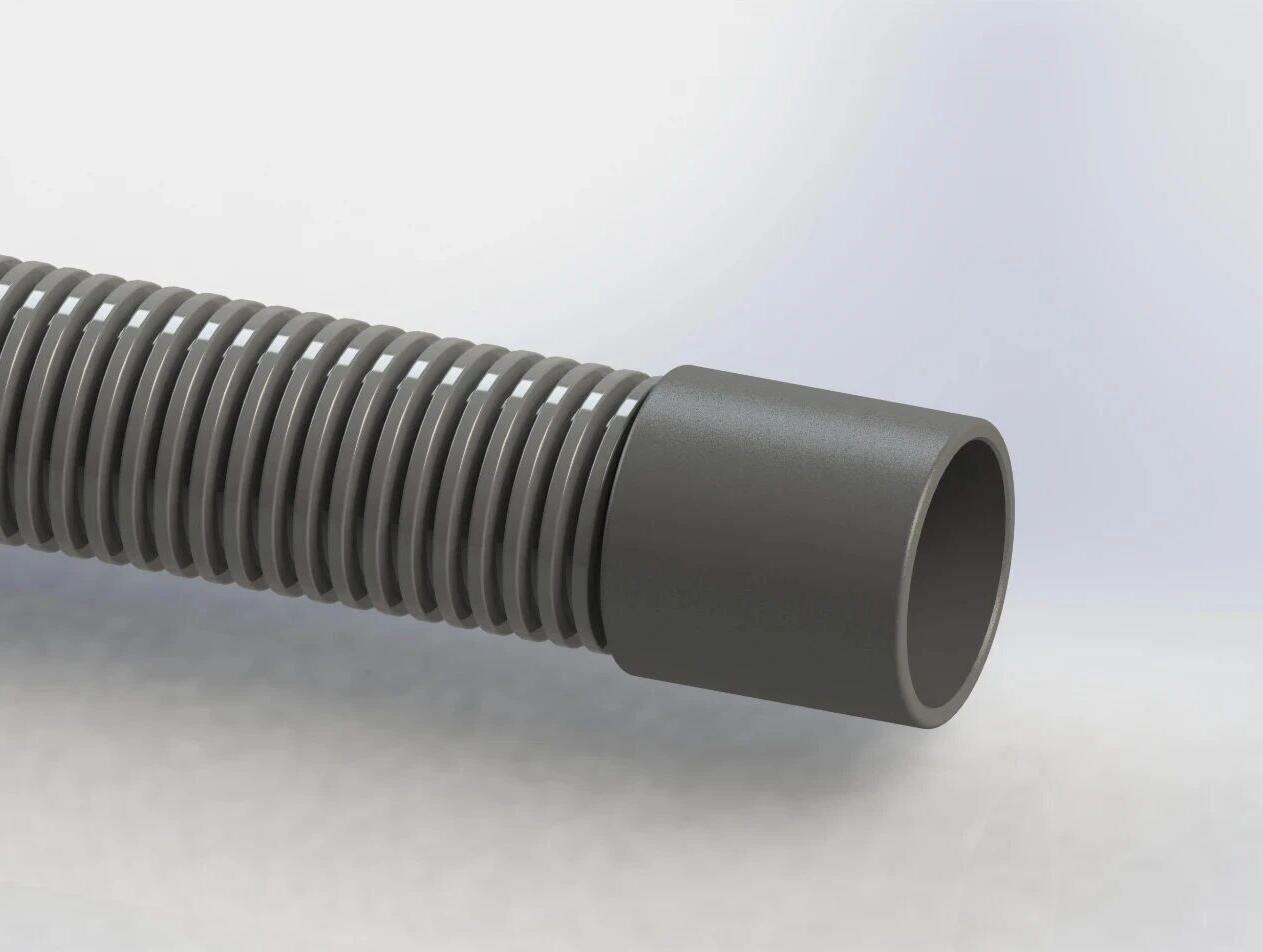 KS0157（Straight connector, connector mouth ID37.8，TP hose OD39.2(Without steel wire)